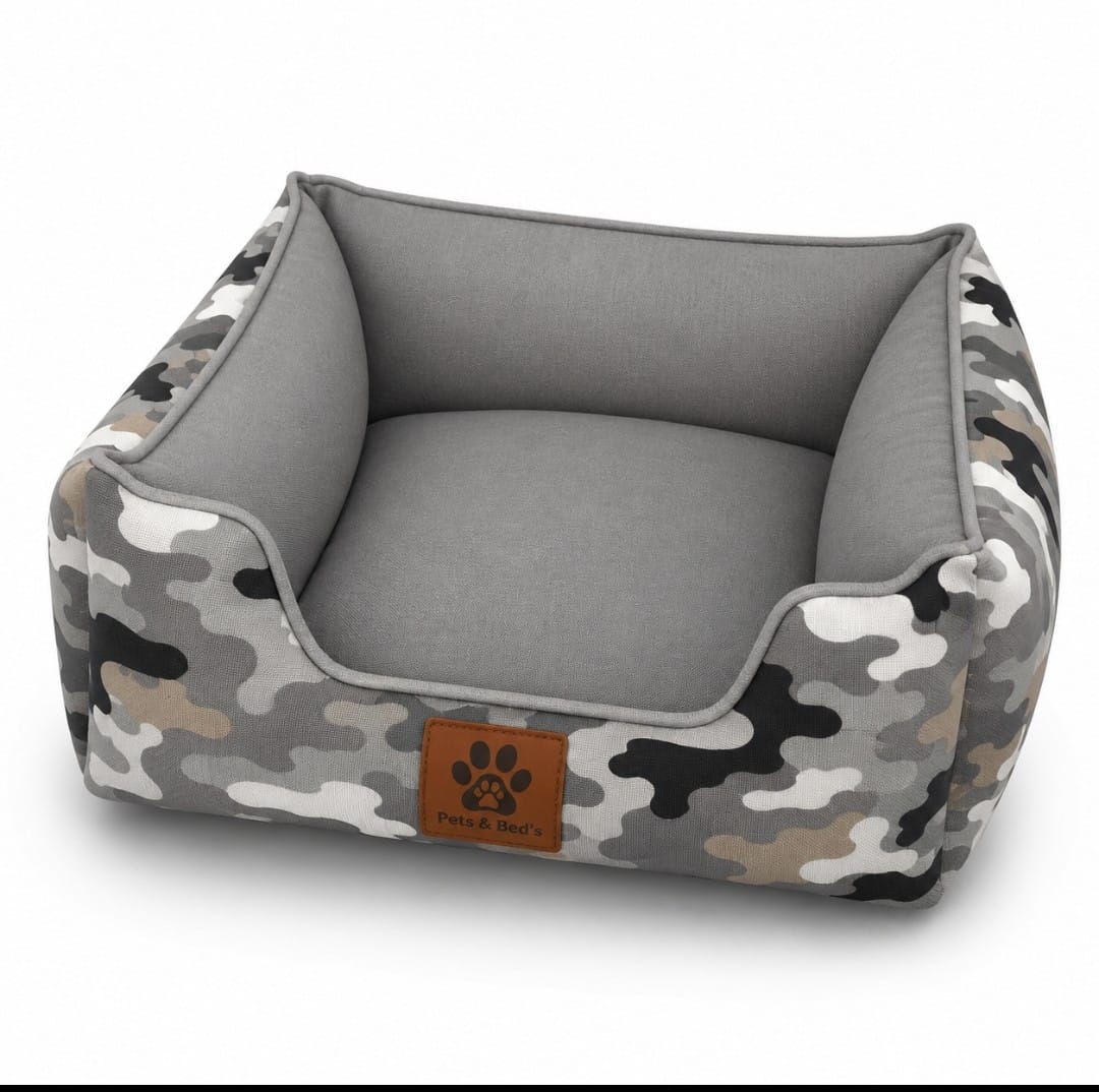 🐾 Cama para Pets Camuflada