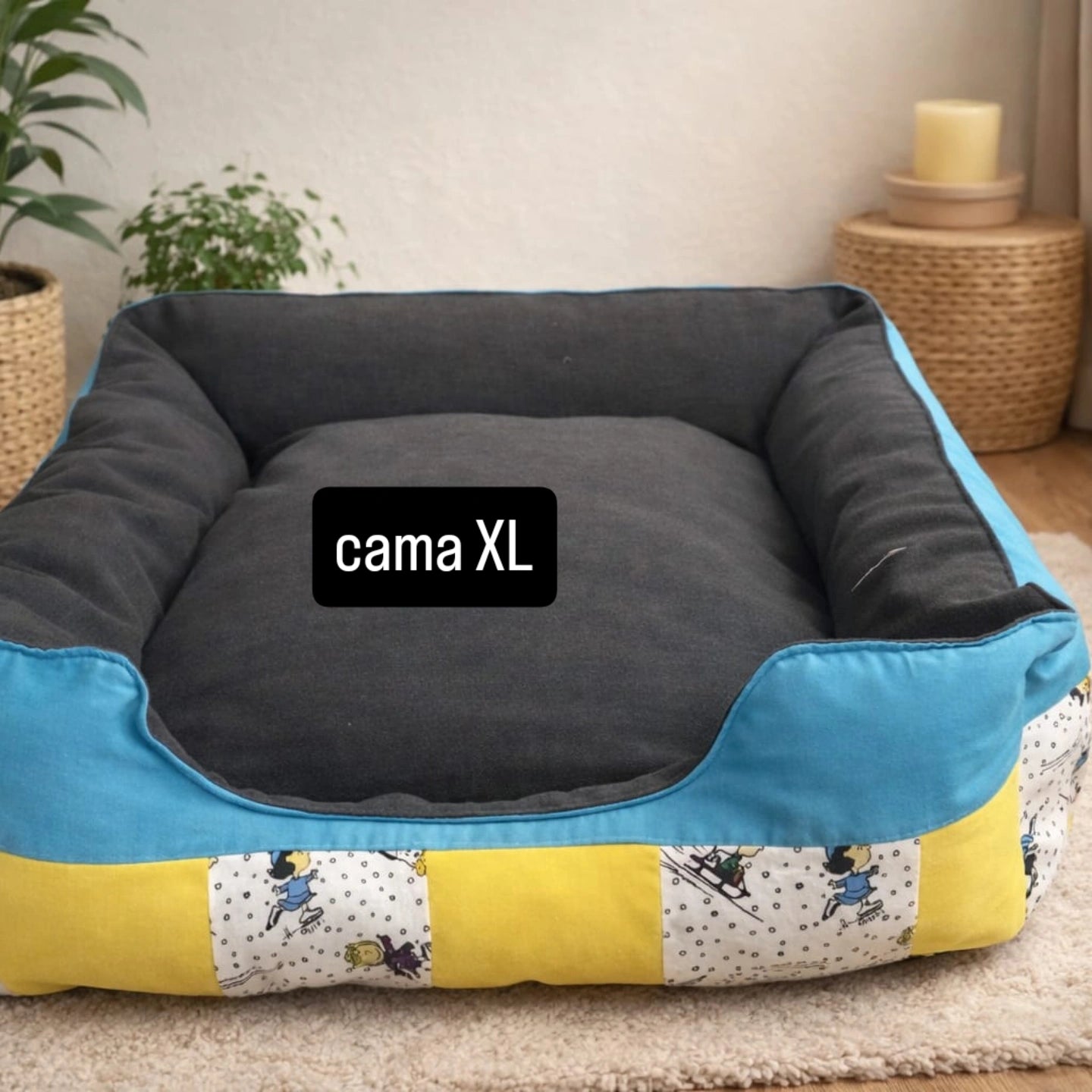 Cama Premium XL Dupla Face "Peanuts"