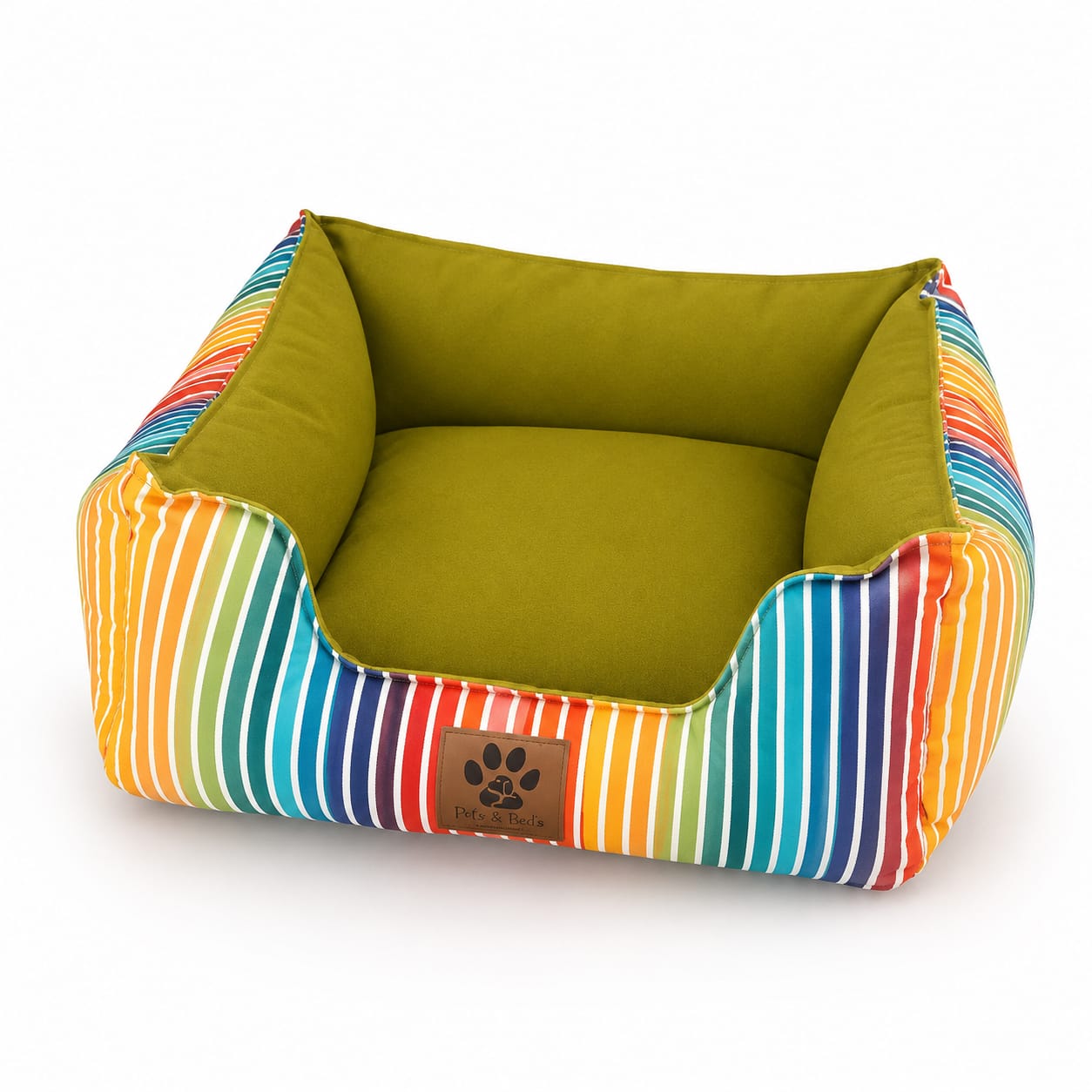 Cama Pet Luxo Impermeável Colorida — Fácil Limpeza e Super Conforto