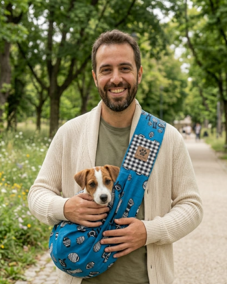 Bolsa Tiracolo Sling para Cães Pequenos
