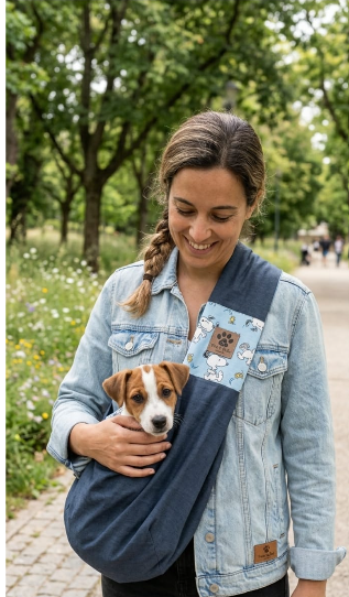 Bolsa Tiracolo Sling para Cães Pequenos