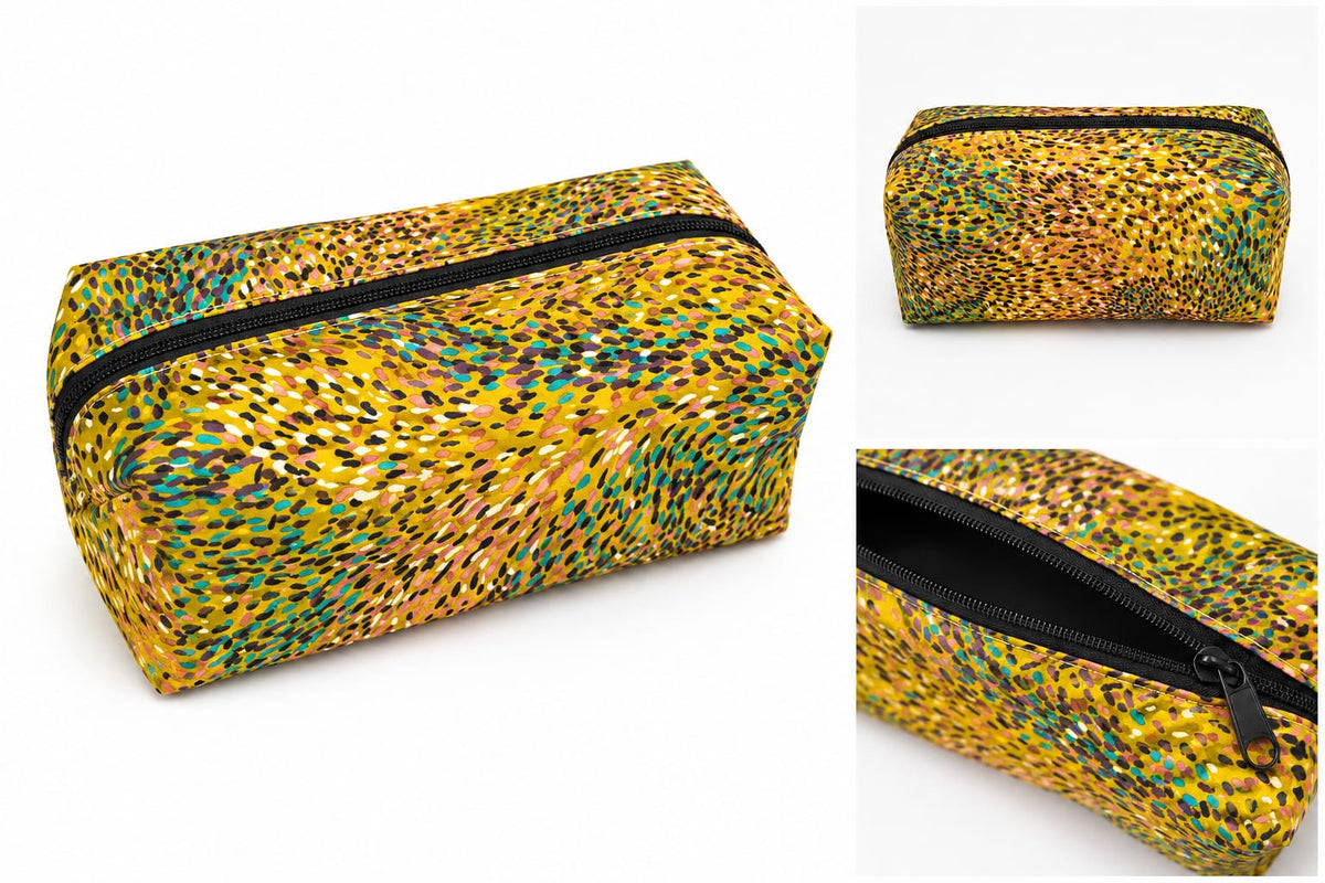 Bolsa de Maquilhagem Artesanal - Padrão Maquilhagem