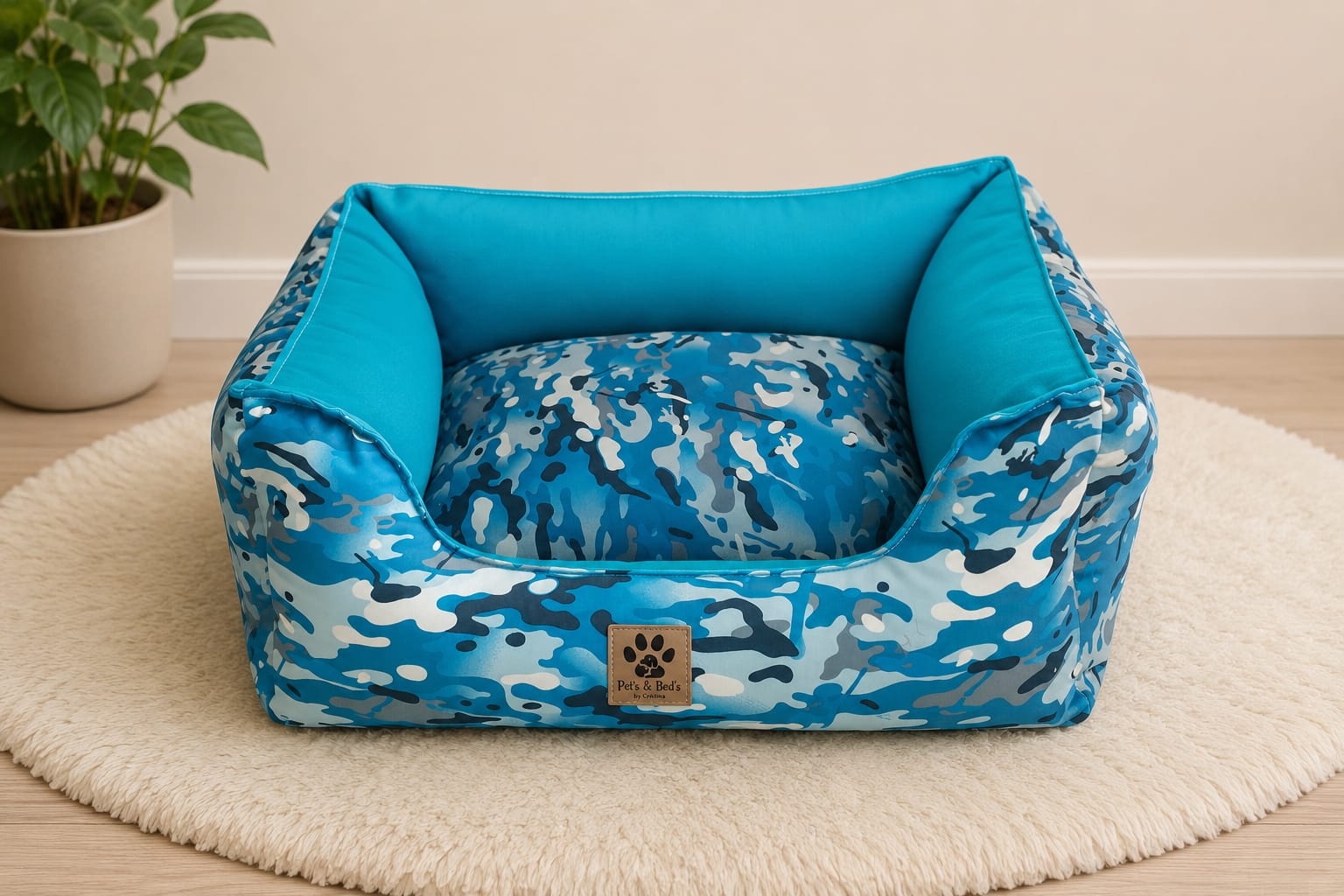 🐾 Cama para Pets Camuflada