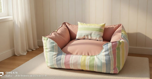 Cama Confort Arco-Íris Dupla Face